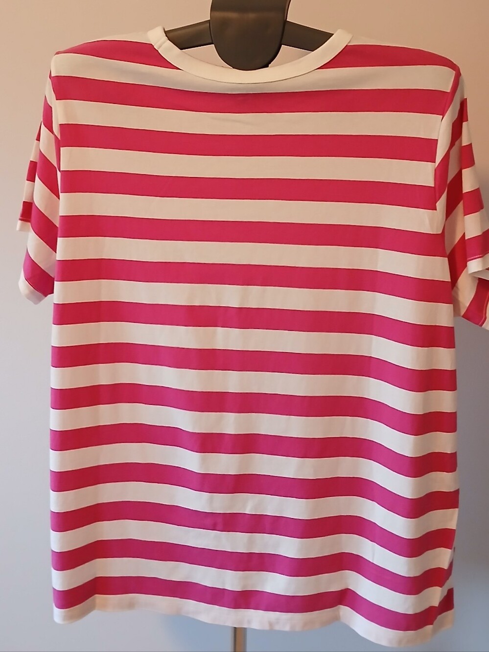 NWOT Old Navy EveryWear XXL Tall Striped Pink and White T- Shirt
